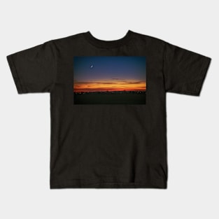 New Moon at Sunset Kids T-Shirt